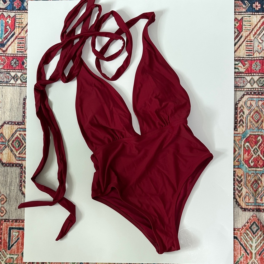 Cupshe Red One Piece Swimsuit
